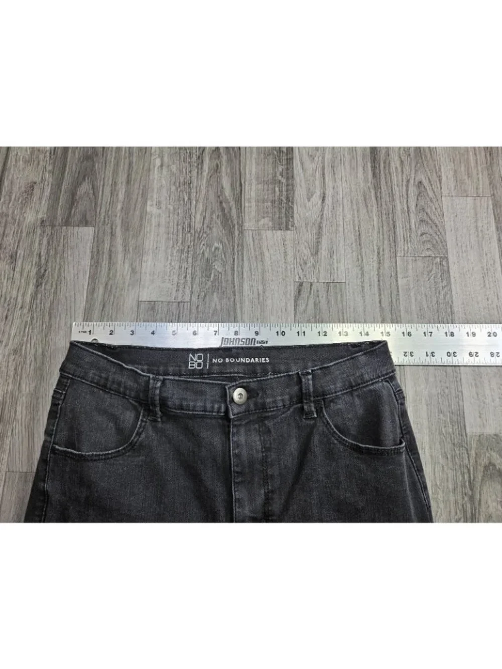 No‎ Boundaries Jegging Jeans Juniors 13 Charcoal Wash High Rise Stretch Denim